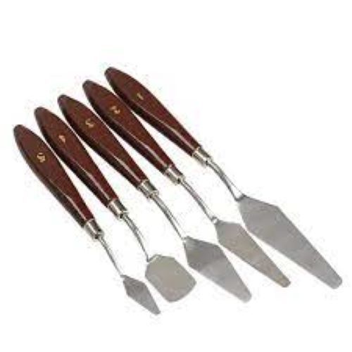 Strong Wooden Handle Metal Blades Painting Knife Set