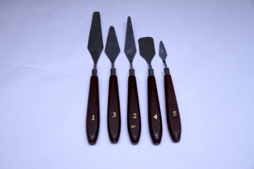 Strong Wooden Handle Metal Blades Painting Knife Set