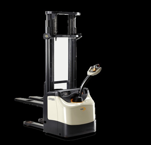 Durable Crown 1 To 1.8 Ton Responsive Traction Control Es Series Walkie Electric Stacker