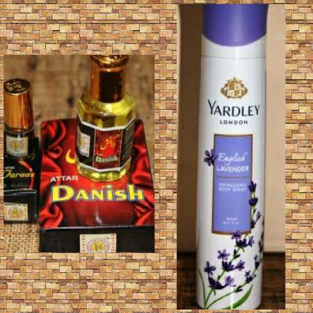 Danish Hyderabad Pure Attar + Yardley London Women Deodorant 150ml For Personal Care