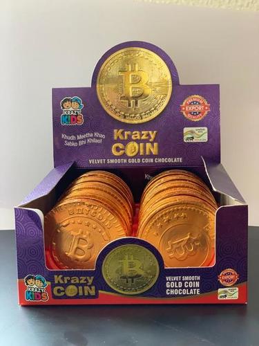 Delicious Taste and Mouth Watering Krazy Gold Coin Type Round Shape Chocolate