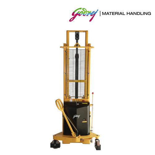 Durable Godrej Stainless Steel Manual And Semi Electric Stacker (Lift Height 2.4 To 3.3M)