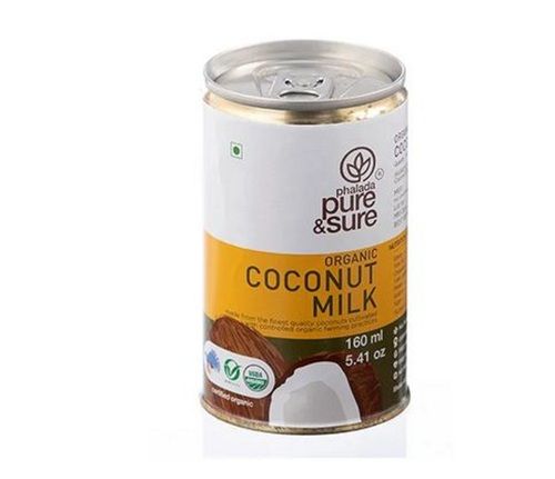 Low Calories Vegan Zero Trans Fat Organic Coconut Milk (160 Ml Pack) For Cooking Age Group: Adults