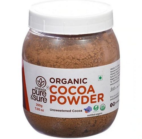 Organic Unsweetened Brown Cocoa Beans Powder (200 Gram Pack) For Baking And Flavor