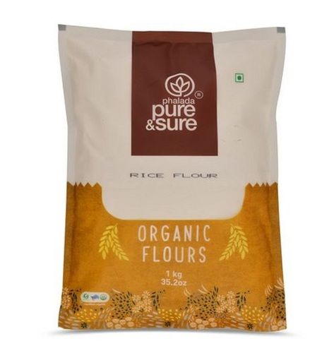 Preservative Free High Fiber Indian Organic Rice Flour (1 Kg Pack) Carbohydrate: 83.38 Grams (G)