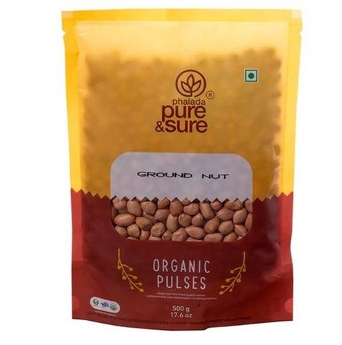 Brown Ready To Eat Harvested Organic Whole Groundnut - Moongfali (500 Gram Pack)