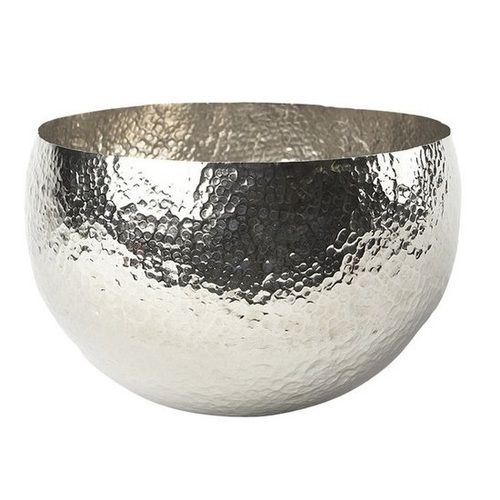 Grey Stainless Steel Round Bowl For Serving Food And Storage Of Food