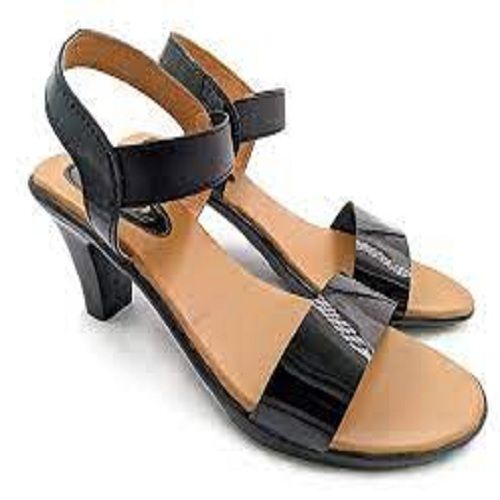 Black Women Stylish Fancy And Comfort Trending Block Heel Fashion Sandal