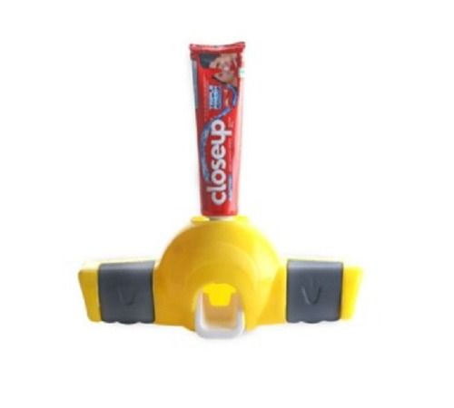 Yellow And Black Plastic Toothbrush Cereal Dispenser Holder