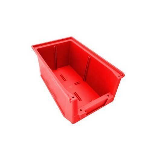 Solid Box 230X150X120 Mm Size Rectangular Shape 20 L Multipurpose Industrial Red Plastic Storage Dairy Crate