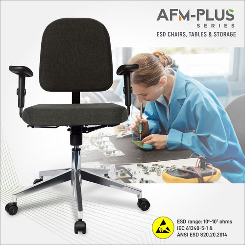 Electronic Laboratory Messung Fabric Esd Chair With Stainless Steel Frame Design: One Piece