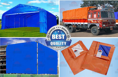 100% Waterproof Tear And Chemical Resistant HDPE Tarpaulin With Aluminium Eyelete