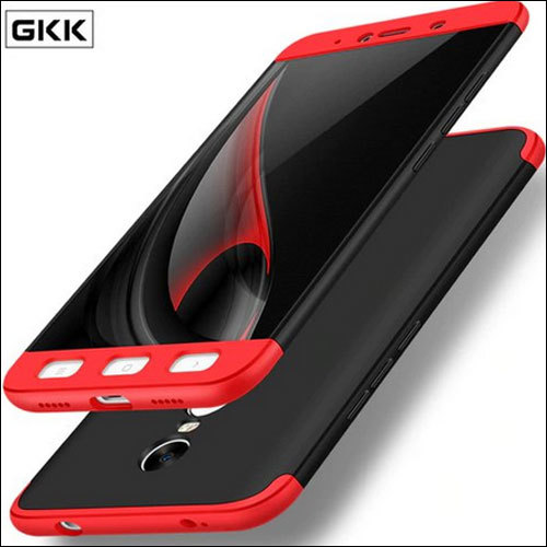 Black And Red Rectangular Plastic GKK 360 Back Cover For Mobile