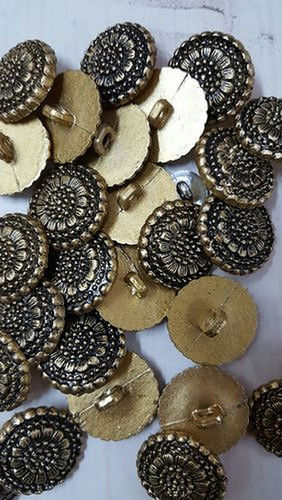 Designer Metal Button For Garments With Round Shape (100 Pieces Per Packets)