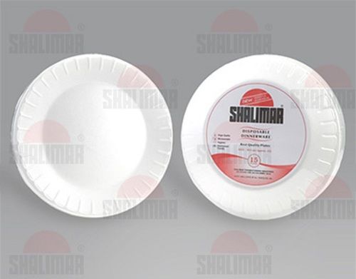 Disposable Round White 12 Inch Virgin Expanded Polystyrene (EPS) Meal Plate