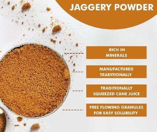 Non Added Color Easy Digestive Natural Taste Organic Brown Jaggery Powder Origin: India