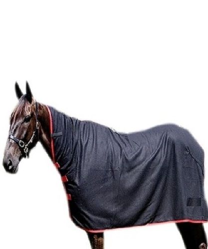 Comes In Various Colors Plain Design And 2 Belly Polyester Navy Polar Fleece Collar Horse Rug For Spring And Autumn Weather