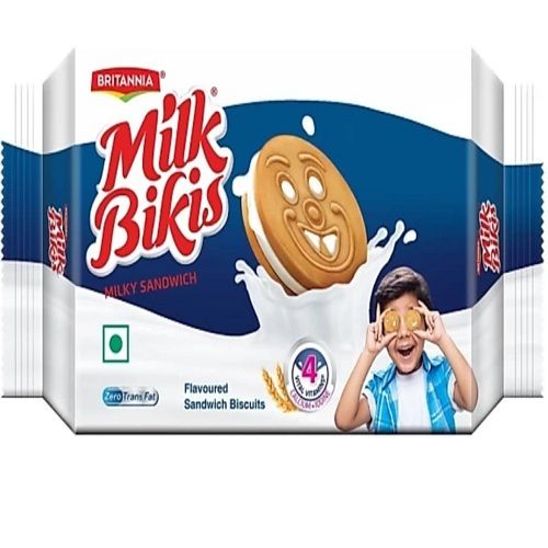 Round Shape Delicious Taste and Crispy Flavour Milk Bikis Biscuits