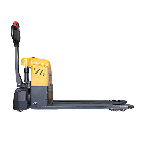 Voltas Electric Pallet Truck - PU Wheels, 2000 mm Fork Length, Max Lifting Height 300 mm | 1.5 Ton Capacity, Compact Size, Long Service Life