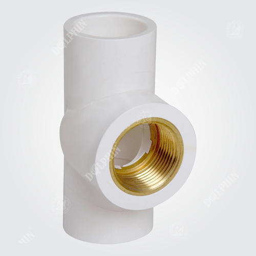 White Upvc Brass Tee For Pipe Fitting With 1-2 Inch Diameter And 15-50Mm Fitting Range General Medicines