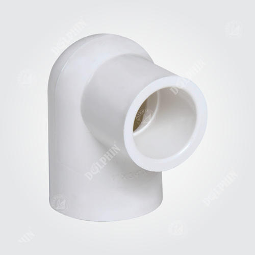 Round White Upvc Reduce Elbow Pipe Fitting With Upto 5Mm Thickness And 90 Degree Bend Angle