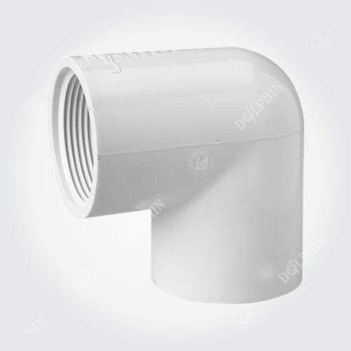 Round White Upvc Threaded Elbow Pipe Fitting With Up To 6Mm Thickness And 1/2-2 Inch Size