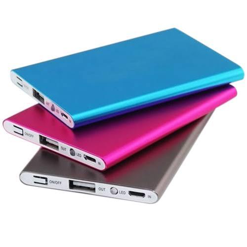 Blue 3000 Mah Plastic Power Bank For Keeps Safe Backup