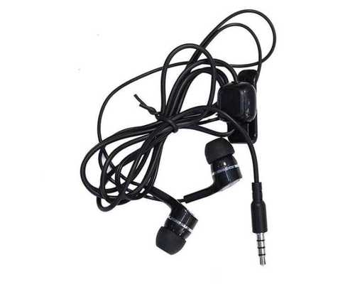 Black Color Wired Mobile Earphone With Good Sound Quality at Best