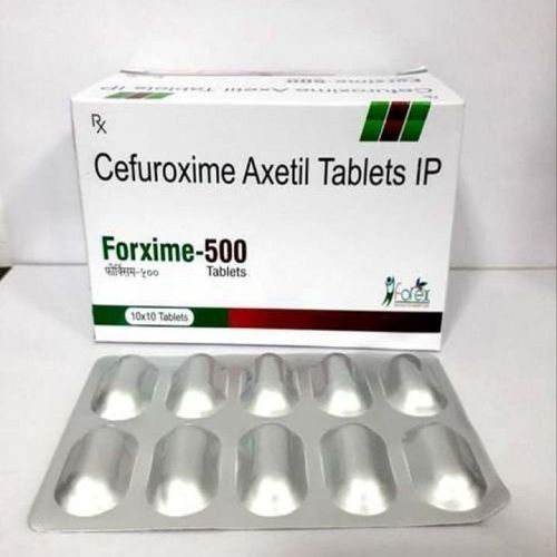 Cefuroxime Axetil Tablets Ip Forxime-500 मेडिसिन कच्चा माल 