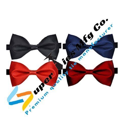 Multi Color Formal Wear Plain Unisex Bow Tie With Washable And Polyester Wool Fabrics