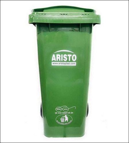 Blue Plastic Plain Aristo Wheel Dust Bin For Food Cover, 120 Ltr 