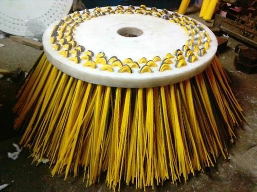 Multi Color Tps Machine Road Sweeping Brush With Plastic Frame And 250Mm Outer Diameter