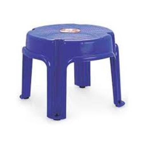 Blue Square Portable Plastic Bathroom Stool