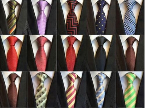 All Colors Satin & Polyester Designer Plain Printed Striped Paisley Tie