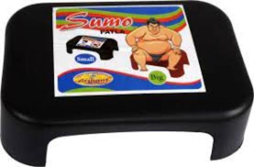 Black Square Sumo Plastic Stools