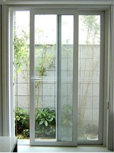 होटल और घर के लिए तैयार सफेद Upvc स्लाइडिंग डोर