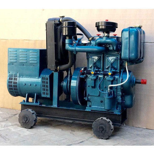 Blue 50 Hz Ac Single Phase Polished Silent Diesel Generator