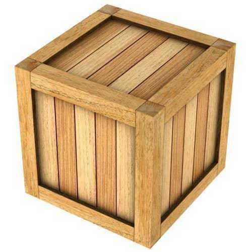 Matte Lamination 50 X 50 X 50 Inch Packaging Wooden Box In Square Shape For Edible And Non Edible Storage