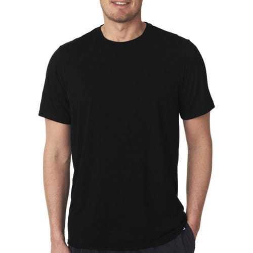 Cotton Black Color And Plain Design Mens Plain T Shirt With Round Neck And Short Sleeves