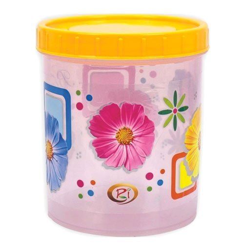 Mahavir Alfa No 4 Random Printed Plastic Container