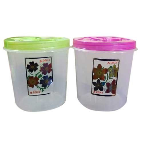 Mahavir Micro 66 2500 Printed Plastic Container 2 Pcs Set