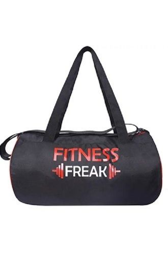 10 Kg Capacity Black And Circular Shape Polyester Gym Bag For Unisex With Strap Adjustable