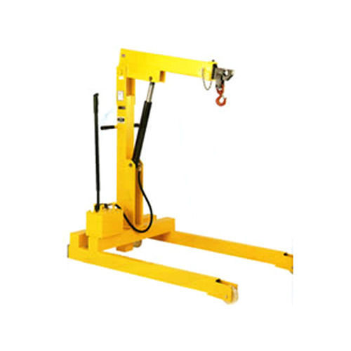 Easy To Move Mild Steel Portable Hydraulic Mobile Floor Crane (Capacity 0-5 Ton)