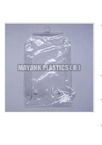 Various Eco Friendly Light Weight And Glossy Finish Hanger Poly Bags For Packaging