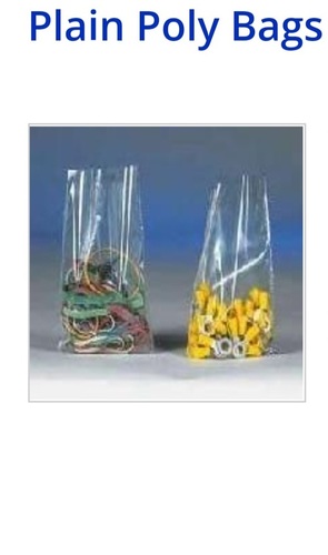 पैकेजिंग के लिए विभिन्न इको फ्रेंडली लाइट वेट और ग्लॉसी फिनिश रेक्टेंगुलर शेप प्लेन पॉली बैग्स