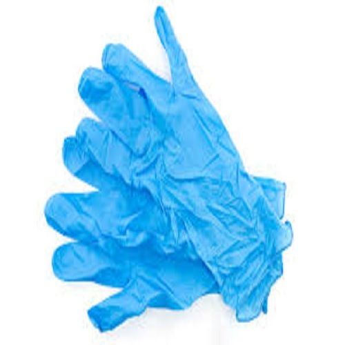 Sky Blue Examination Disposable Powder Free Nitrile Hand Gloves For Hospital Use