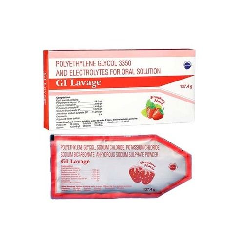 Gi Lavage Polyethylene Glycol 3350 And Electrolyte Oral Solution