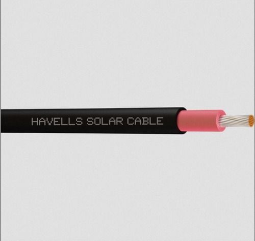 Black Jacket Trinned Copper Xlpo Insulated Havells Solar Cable For Solar Plant Application: Construction