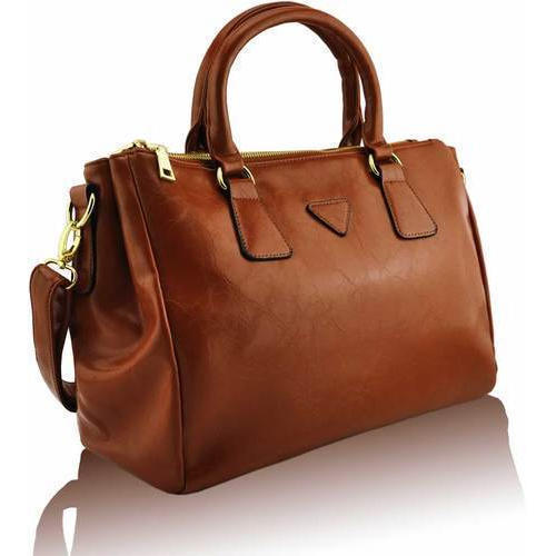 Ladies Pure Brown Leather Bag For Office Use And Daily Design: New Design Any