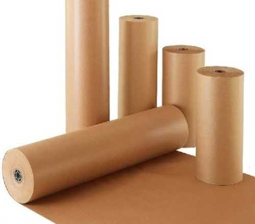 Moisture Proof And Machine Made Brown Kraft Paper Roll For Wrapping And Packaging Current: Ac